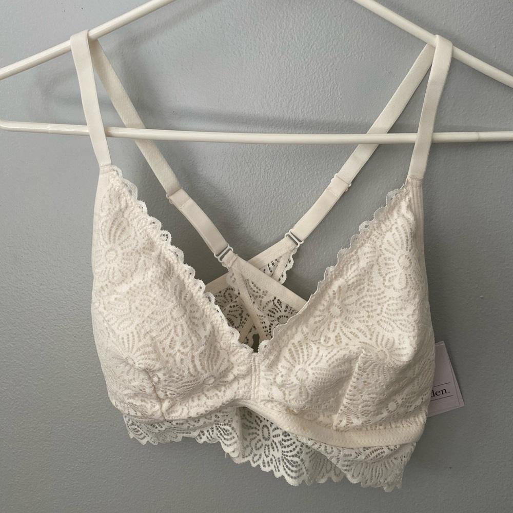 Auden lace bralette.  Racerback.  Adjustable straps.  Brand new with tags.